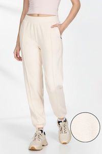 Zivame Knit Cotton Loungewear Bottom - Butter Cream — thumbnail 2